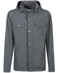 Moorer - Jassen ,Grijs ,Polyester Fenzi-Stu Jacket - Lyst