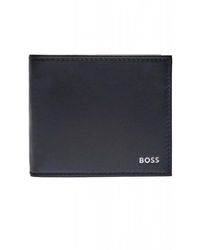 HUGO - Accessoires ,Zwart ,Leer Randy 4Cc Coin Wallet - Lyst