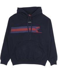 Gucci - Hoodies & Sweatvesten ,Blauw ,Katoen Cotton Jersey Hooded Sweatshirt - Lyst
