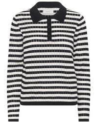 Part Two - Truien & Vesten ,Veelkleurig ,Gestreept Poloshirt - Lyst