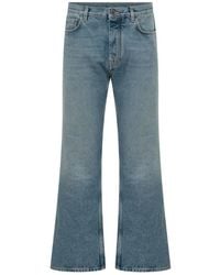 Off-White c/o Virgil Abloh - Jeans ,Blauw ,Katoen Half Arrow Slim Relaxed Jeans - Lyst