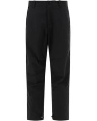 A.P.C. - Schwarze hose mit frontverschluss - Lyst