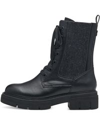 Marco Tozzi - Klassische schwarze schnürstiefeletten - Lyst