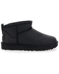 UGG - Schoenen ,Zwart ,Leer Classic Ultra Mini Leather - Lyst