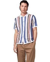 Alpha Studio - Overhemden ,Veelkleurig ,Katoen Gebreid Shirt - Lyst