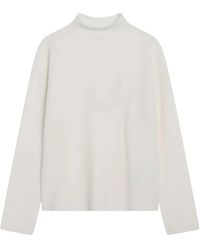 Max Mara - Truien & Vesten ,Kasjmier Kasjmier Ivoor Trui Elegante Stijl - Lyst