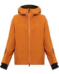 Moncler - Fitness ,Oranje ,Polyester Hinterburgs Hooded Ski Jacket - Lyst