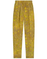 Cortana - Lili, seidenlimettendruckhose - Lyst