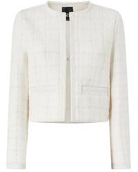 Pinko - Jassen ,Wit ,Katoen Casual Wit Katoen Polyester Jas - Lyst