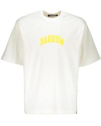 Barrow - T-Shirt Met Ronde Hals - Lyst