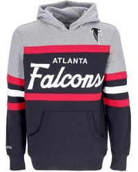 Mitchell & Ness - Hoodies & Sweatvesten ,Zwart ,Katoen Atlanta Falcons Nfl Headcoach Hoodie Zwart - Lyst