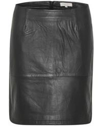Part Two - Rokken ,Zwart ,Leer Leren Rok - Lyst