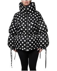 Dolce & Gabbana - Polka Dot Pufferjacke Mit Durchgehendem Reißverschluss - Lyst