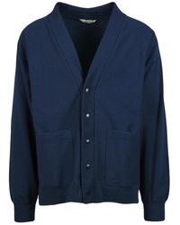 Nanamica - Truien & Vesten ,Blauw ,Katoen Sweatshirt - Lyst