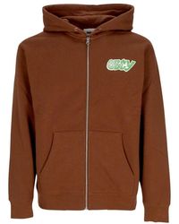 Obey - City Watch Dog Zip Hoodie - Lyst