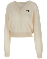 ROTATE BIRGER CHRISTENSEN - V-Neck Knitwear - Lyst