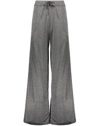 Herno - Broeken ,Grijs ,Polyester Wijde Broek - Lyst