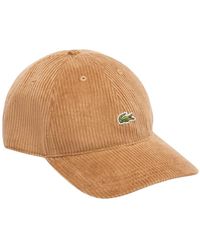 Lacoste - Corduroy Visor Cap - Lyst