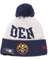 KTZ - Accessoires ,Veelkleurig ,Denver Nuggets Pom Pom Beanie Hat - Lyst