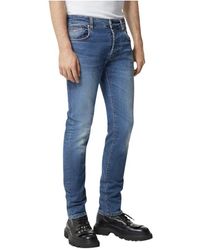 John Richmond - Slim Fit Jeans Mit Verwaschenem Effekt - Lyst