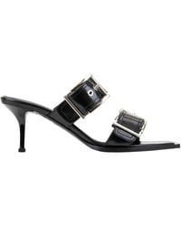 McQueen - Heeled Mules - Lyst