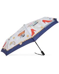 Moschino - Accessoires ,Veelkleurig ,Opvouwbare Paraplu - Lyst