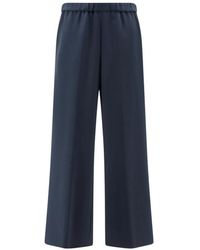 Aspesi - Broeken ,Blauw ,Polyester Mod. 0128 Broek - Lyst