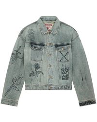 Deus Ex Machina - Jassen ,Blauw ,Katoen Mephistopheles Jacket - Lyst