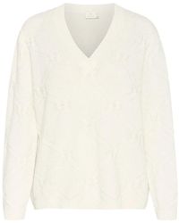 Kaffe - V-Neck Knitwear - Lyst
