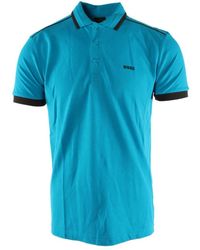 HUGO - Tops ,Blauw ,Katoen Paddy 1 Polo Shirt - Lyst