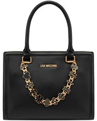 Love Moschino - Schwarze Taschen Für Stilvolles Aussehen - Lyst