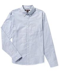 Michael Kors - Blaues oxford-hemd slim fit - Lyst