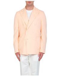 Circolo 1901 - Jassen ,Roze ,Katoen Pastel Double-Breast Blazer - Lyst