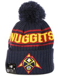 KTZ - Accessoires ,Veelkleurig ,Denver Nuggets Pom Pom Beanie Hat - Lyst