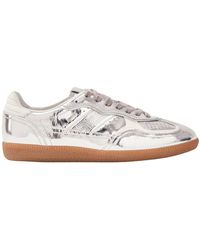 Alohas - Tb.490 rife shimmer silber creme leder sneakers - Lyst