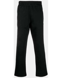 Moschino - Pantaloni sportivi neri con logo in rilievo - Lyst
