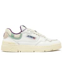 Autry - Niedrige Damen Multimat Sneakers Weiß/Carmine - Lyst