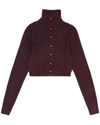 REMAIN Birger Christensen - Truien & Vesten ,Paars ,Wol Elegant Slim Vest - Lyst