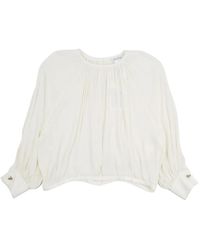 Max Mara - Overhemden ,Wit ,Narvel Silk Blouse - Lyst