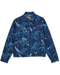 KENZO - Jassen ,Blauw ,Denim Denim Jas - Lyst