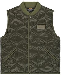 Alpha Industries - Jassen ,Groen ,Nylon Q-1 Vest - Lyst