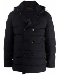 Moorer - Jassen ,Blauw ,Leer Florio-Kn Down Jacket - Lyst
