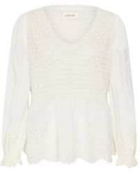 Cream - Overhemden ,Wit ,Blouses & Shirts - Lyst