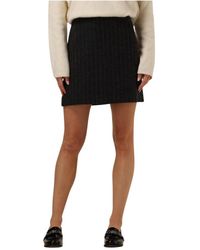 Modström - Rokken ,Zwart ,Polyester Kristolmd Rok - Lyst