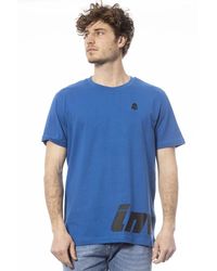 INVICTA WATCH - Tops ,Blauw ,Katoen Big Logo Katoenen T-Shirt Korte Mouw - Lyst