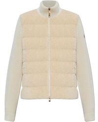 Moncler - Jas Met Wollen Details - Lyst