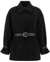 Max Mara - Jassen ,Zwart ,Wol Pausa Jacket - Lyst