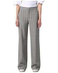 Isabel Marant - Wide Leg Nadelstreifenhose - Lyst