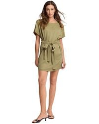 Kocca - Kleedjes ,Groen ,Casual Korte T-Shirt Jurk - Lyst