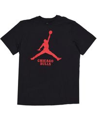 Nike - Fitness ,Zwart ,Katoen Chicago Bulls Basketball T-Shirt - Lyst